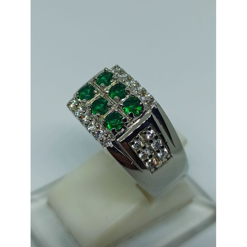 CINCIN / EMBAN / RING BATU GREEN DIAMOND