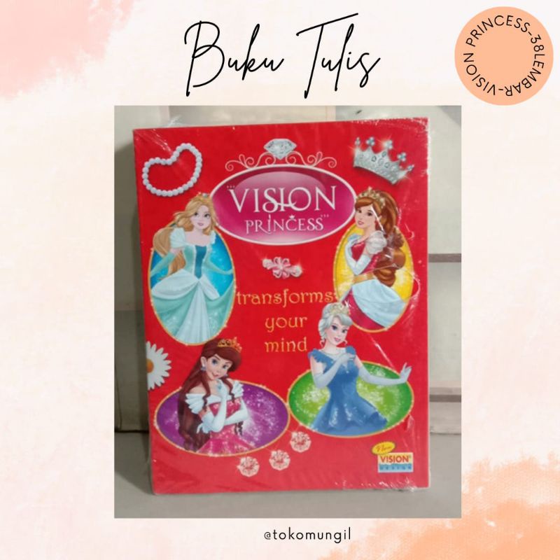 

TM | Buku tulis vision isi 38lembar | Buku tulis vision | Buku tulis 1 pack isi 10pcs | 100% original bisa cod