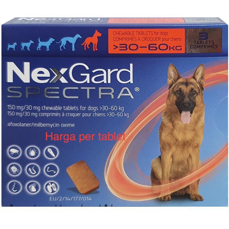Nexgard Spectra Size Xl - Obat Kutu Anjing Plus Obat Cacing
