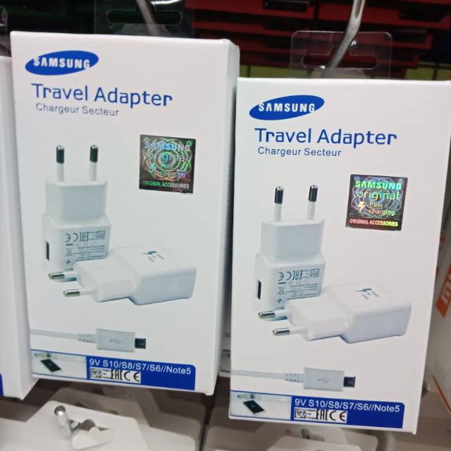 Travel Charger Samsung S7 S8 For Android Micro Casan Samsung Note 5 Original 99% Packing Kotak