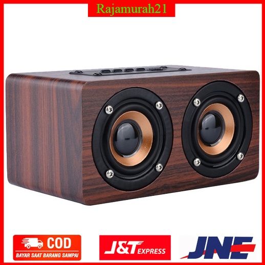 Desktop Bluetooth Speaker Stereo Subwoofer - K5 - Brown - OMSKJQBR