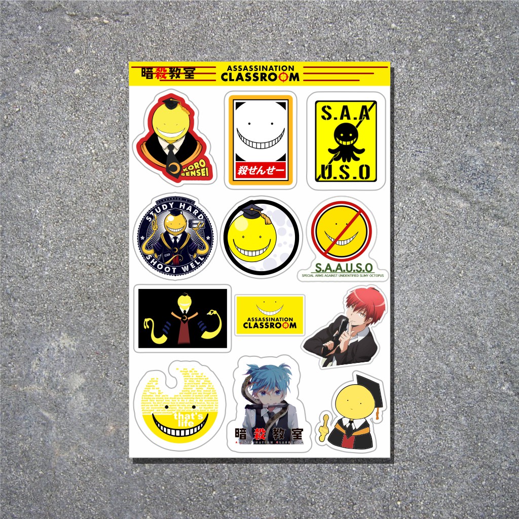 

stiker Anime assassination