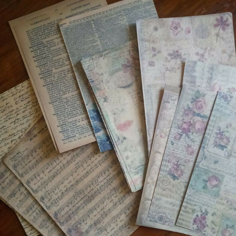 

YOKUCHI || KERTAS VINTAGE PAPER VINTAGE SCRAPBOOK MURAH MALANG