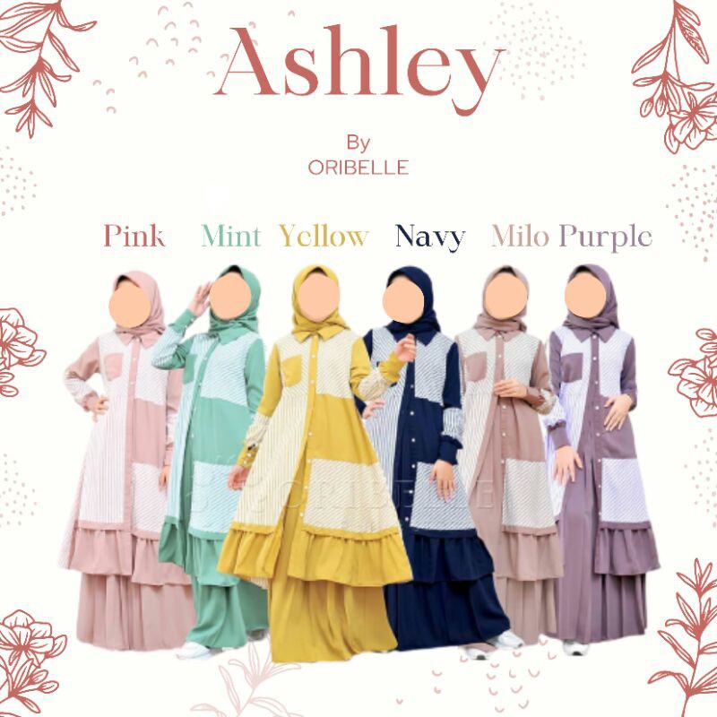 Ashley by Oribelle kids gamis Muslim anak perempuan baju lebaran muslimah jubah