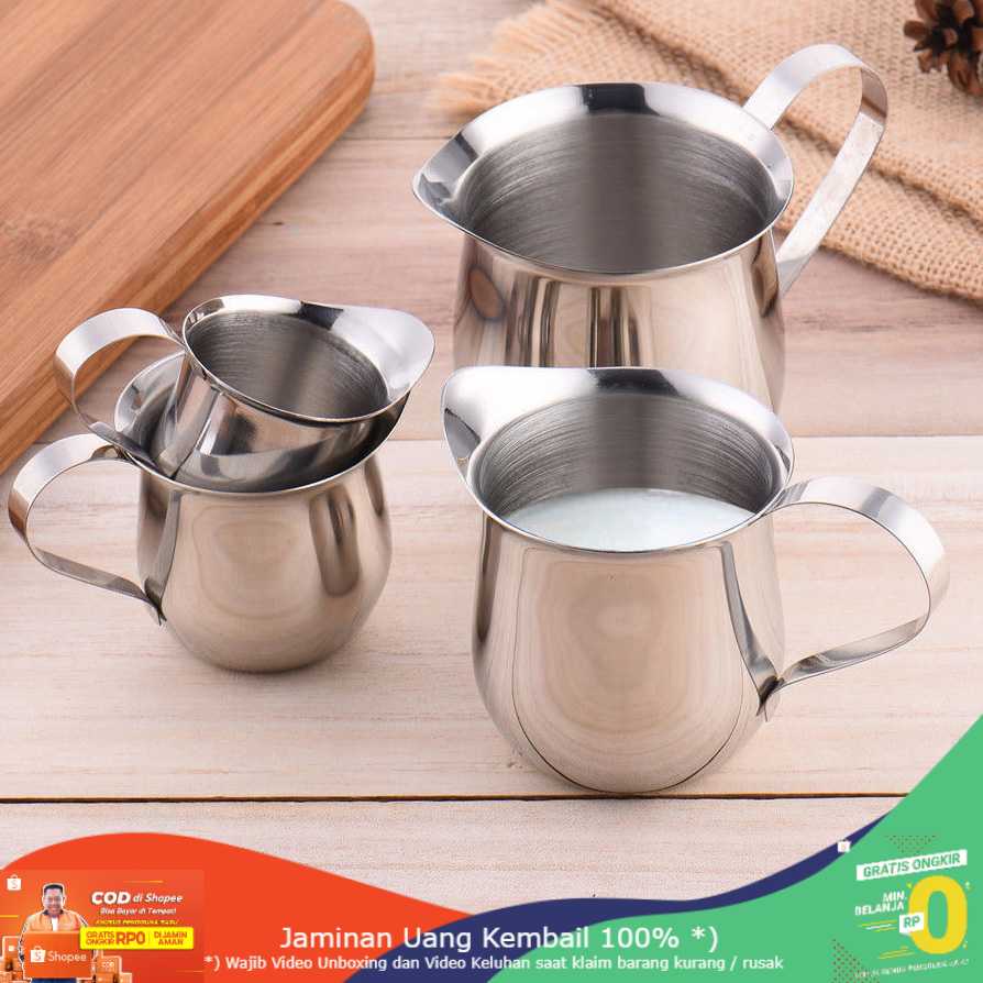 (BISA COD) RVOSTR  Gelas Pitcher Kopi Espresso Latte Art Milk Stainless - DLSC060