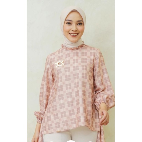 PRELOVED MIA BLOUSE WALNUT SIZE XS WEARING KLAMBY