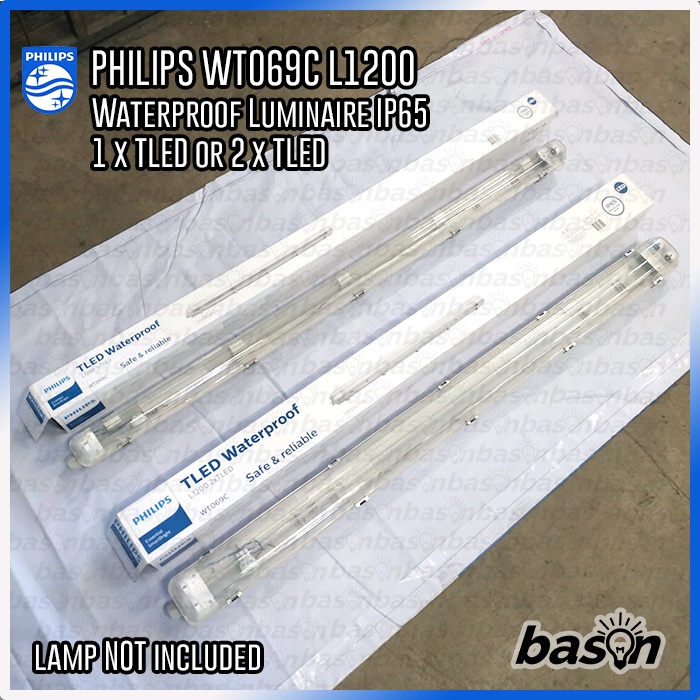 PHILIPS WT069C SE L1200 GM - Waterproof IP65 for TLED - tanpa lampu