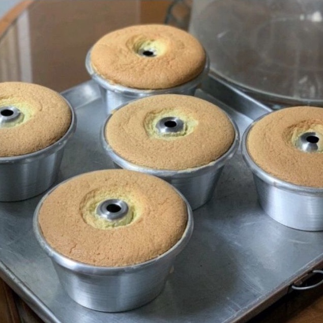 Loyang Cetakan chiffon cake mini Loyang chiffon neros Loyang sponge cake mini