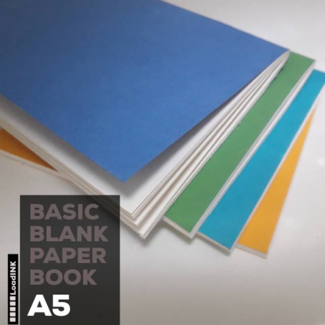 

basic notebook blank bookpaper a5 plain cover