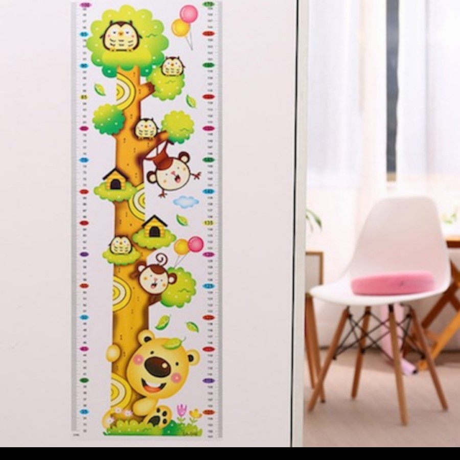 wall sticker tinggi badan wallsticker dinding 60x90 grow up giraffe ON