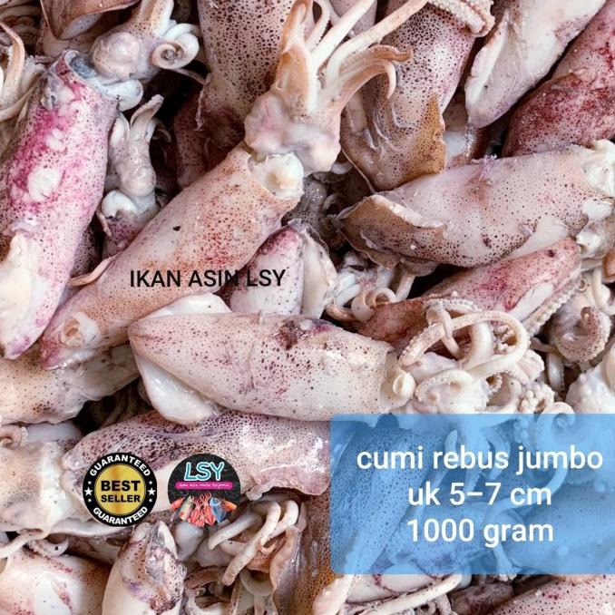 

[COD] cumi asin rebus / sotong rebus size jumbo 1kg [COD]