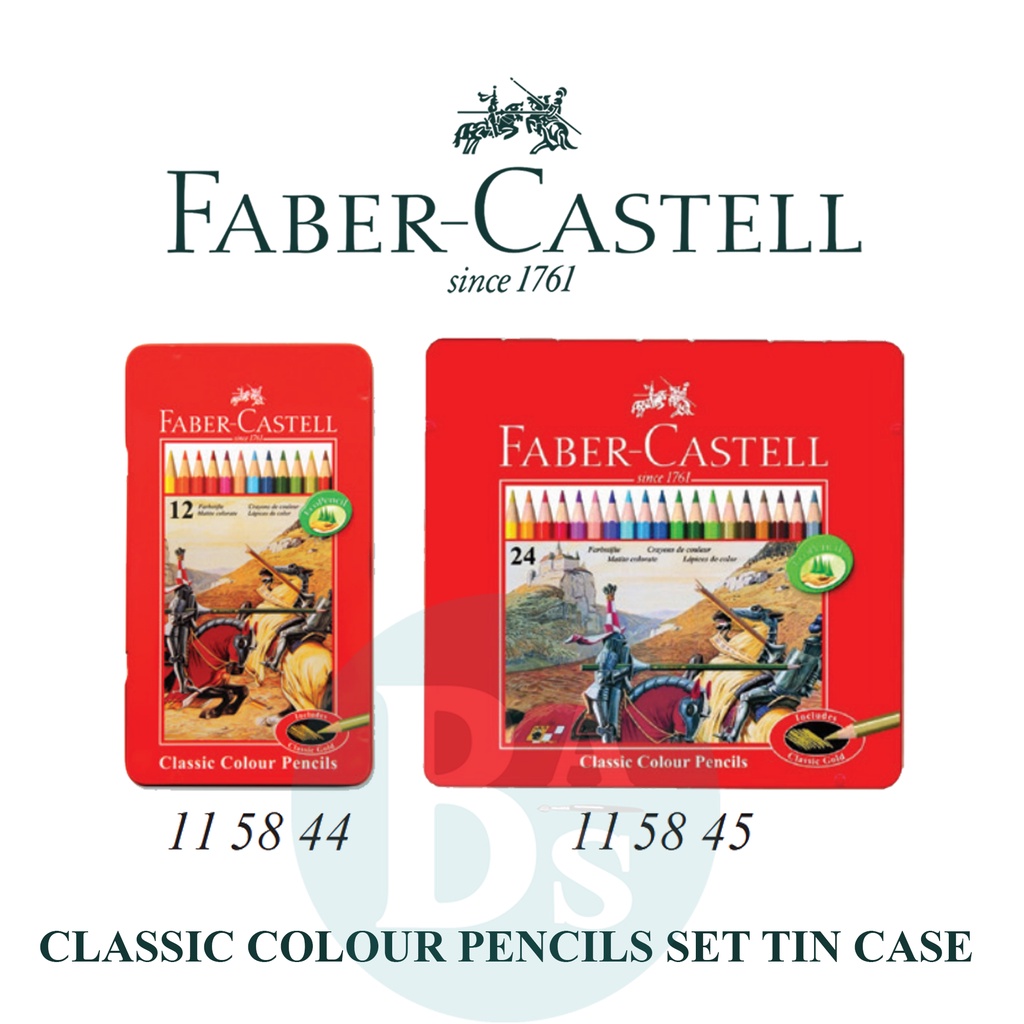 

Classic Colour Set 12/24 Tin Case - Faber Castell