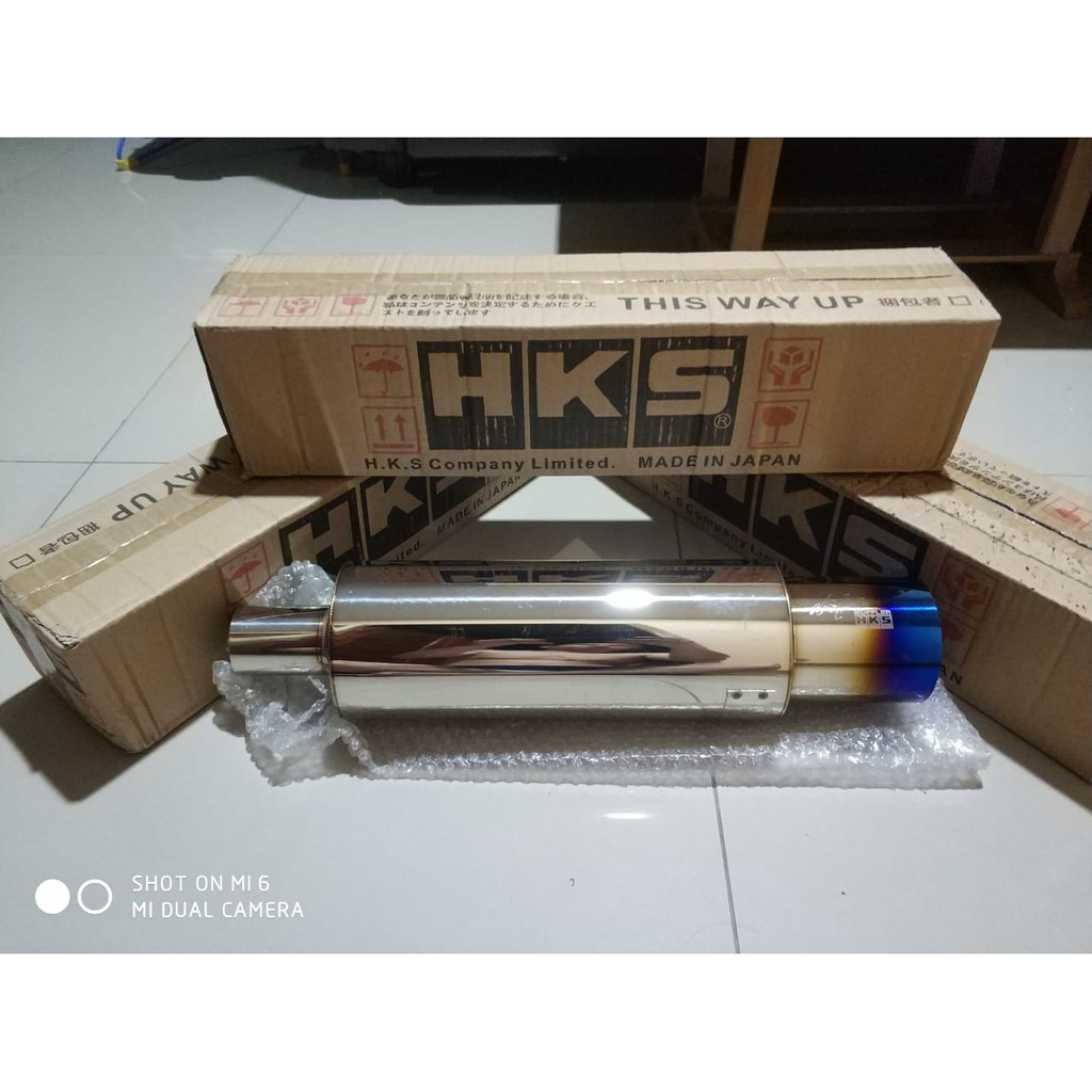 Muffler Knalpot HKS Jasma Medium Knalpot Mobil
