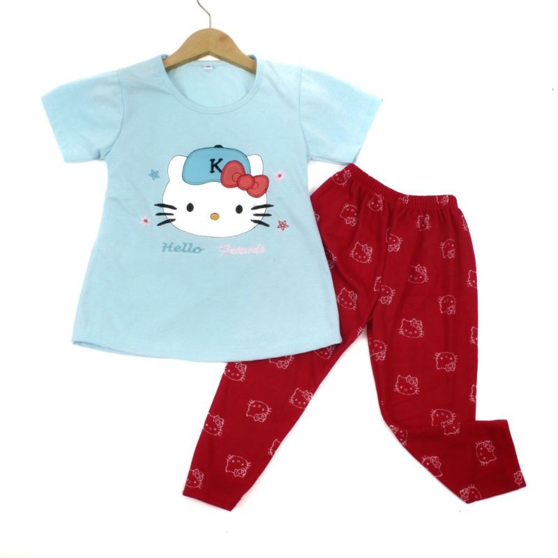 SETELAN CELANA LEGGING PAKAIAN BAJU ANAK PEREMPUAN 2-5 TAHUN MOTIF CUTE