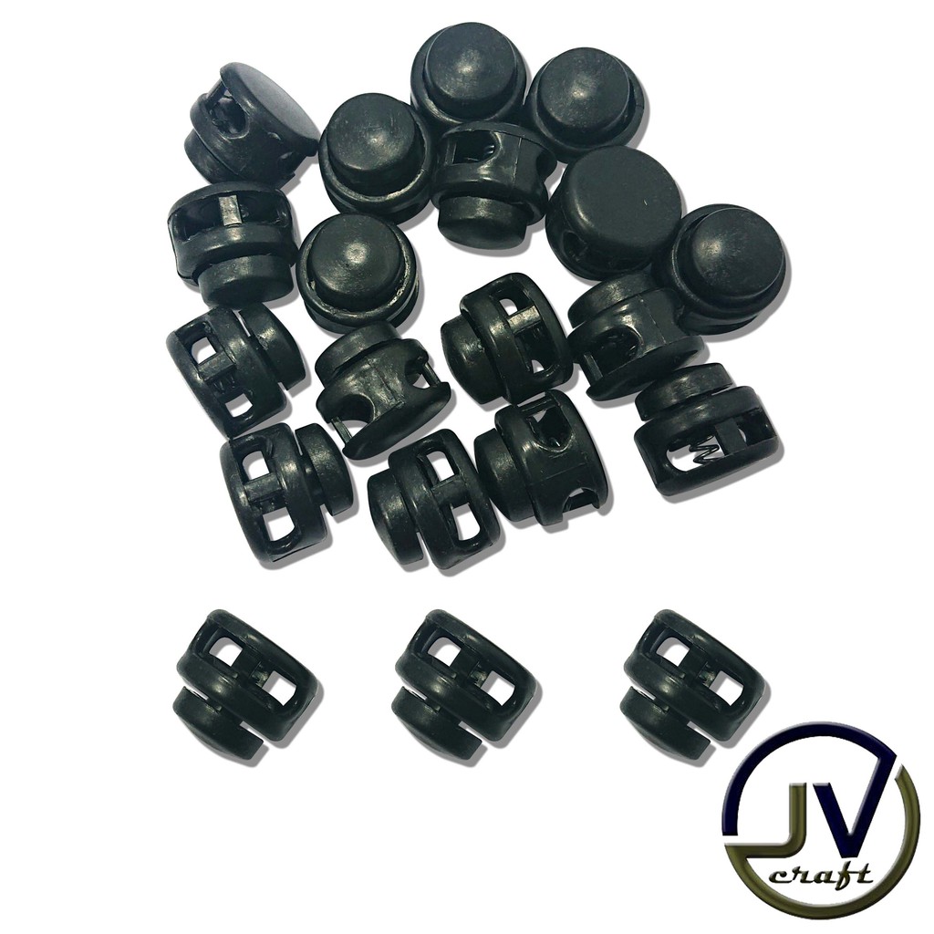 STOPPER LUBANG DUA KLASKSON PER 100 PCS WARNA HITAM