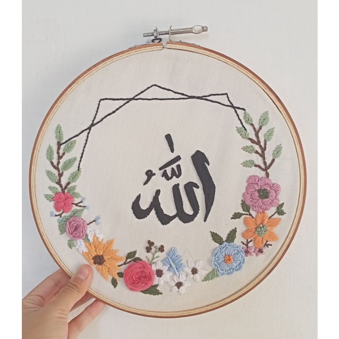 Pajangan Sulam sudah jadi / DIY benang sulam / Embroidery Kit Custom MURAH