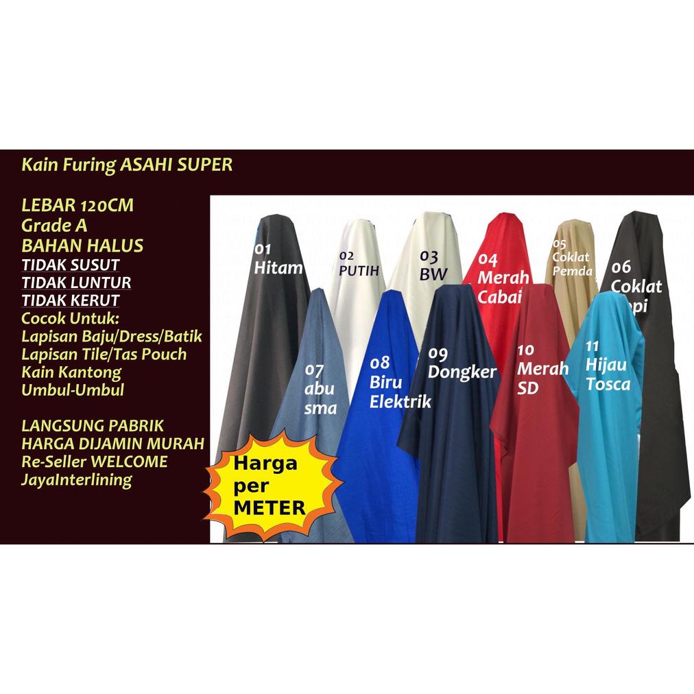 Kain Furing Asahi Super Premium Per Meter Lebar 120Cm