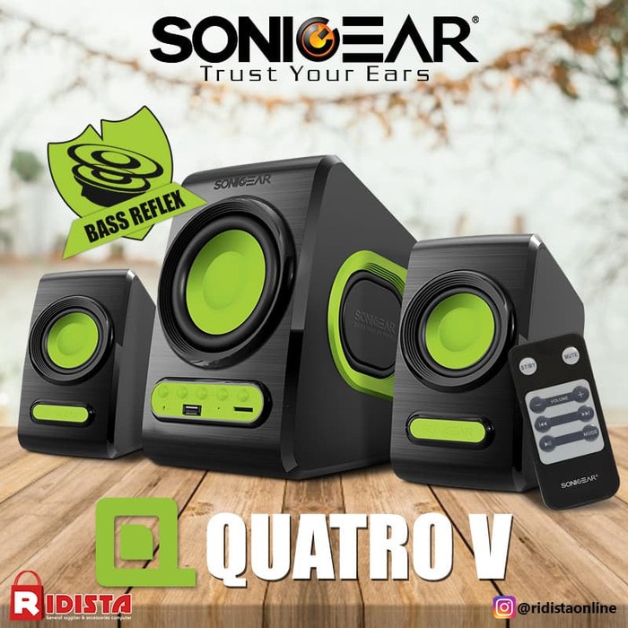 Speaker Aktif Sonic Gear Quatro V Speaker 2 1 Extreme Bass Kuning Shopee Indonesia