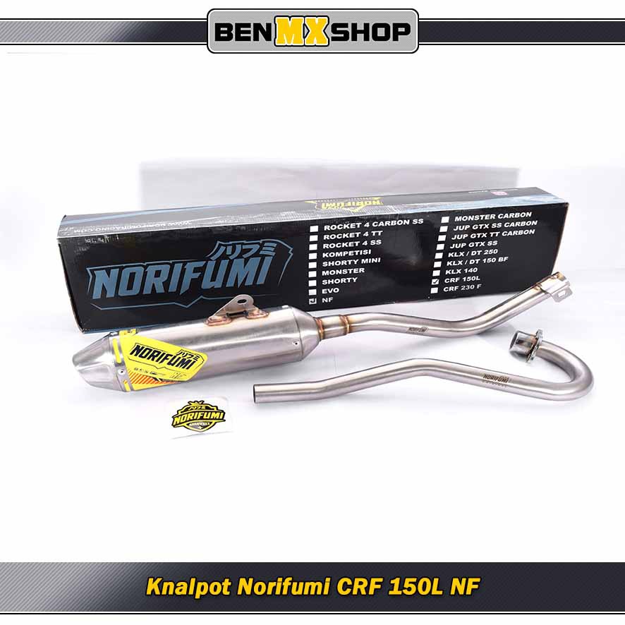 Knalpot Muffler Original Norifumi CRF 150L NF Stainless Terbaik