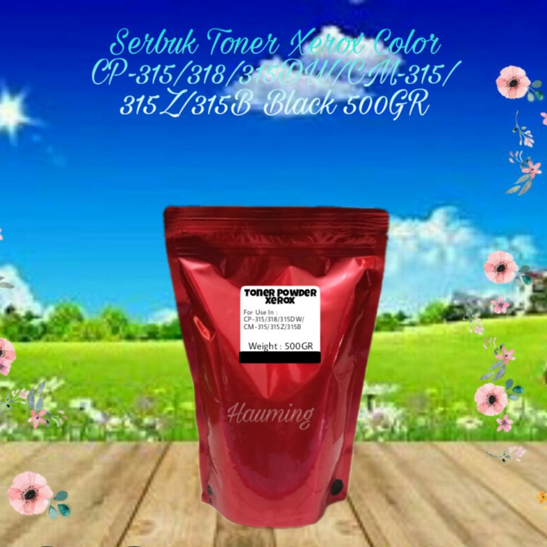 Serbuk Toner Xerox CP315 CP318 CM315 CP315DW CM315B CM315Z CP-315 318 CM-315 Black 500gr