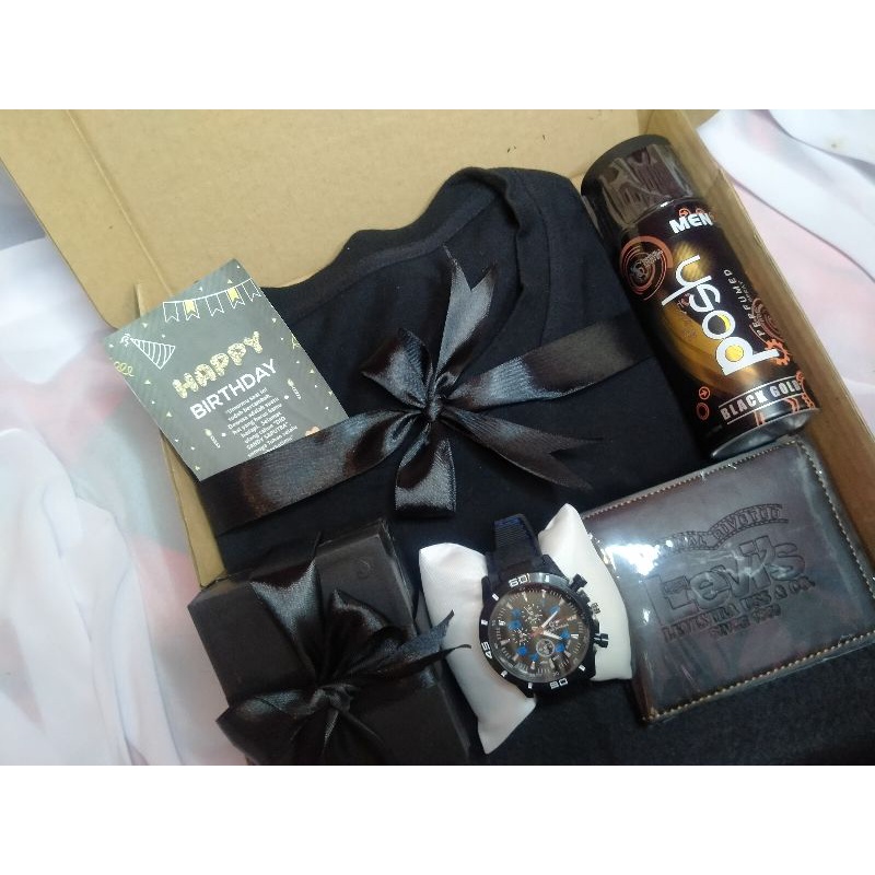 

❤️PAKET REQUEST ❤️ HAMPERS COWOK KEMEJA,KAOS,JAM TANGAN,PARFUM