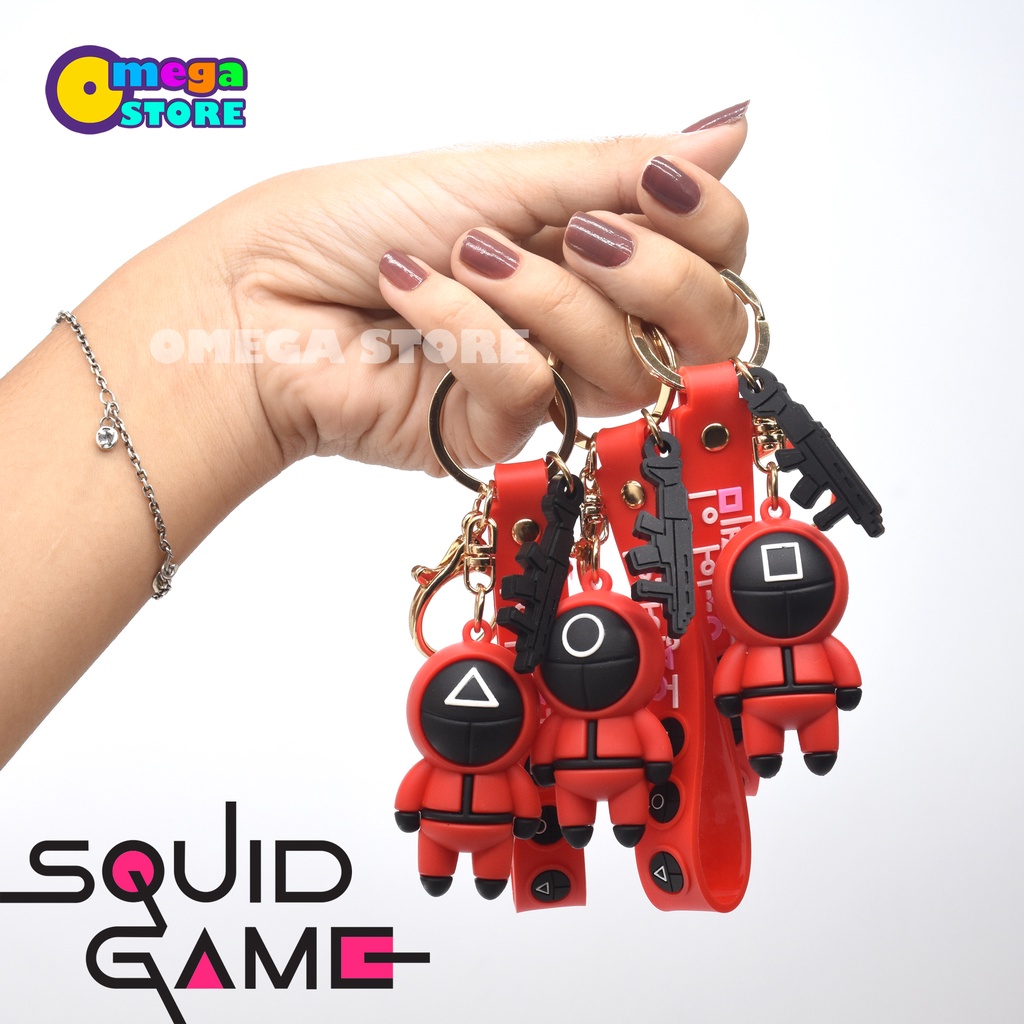 Gantungan Tas Squid Game Gantungan Kunci Karakter Marvel Murah Meriah Anime Key Chain - 259