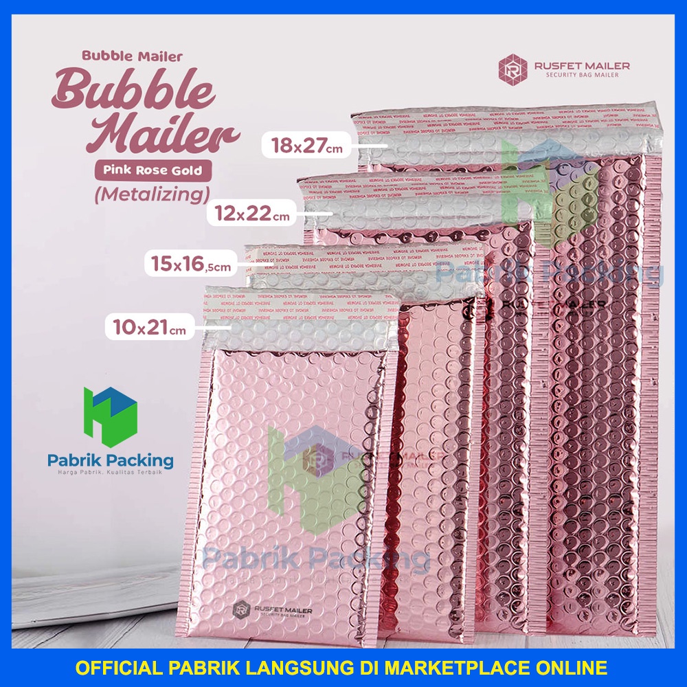 

AMPLOP BUBBLE MURAH|BUBBLE MAILER|BUBBLE PACKING PINK VARIAN
