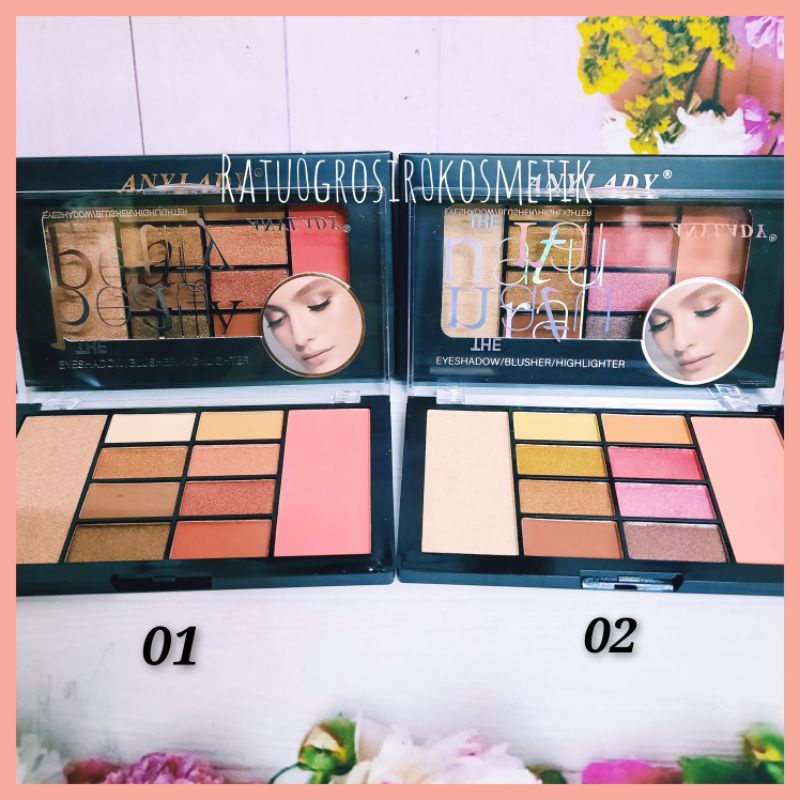 PROMO TERMURAH!!! EYESHADOW PALETTE ANYLADY 717/718