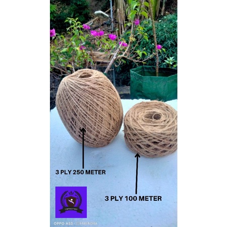 

tali paper bag dengan bahan tali goni 3 ply dan panjang 250 meter dengan kualitas terbaik