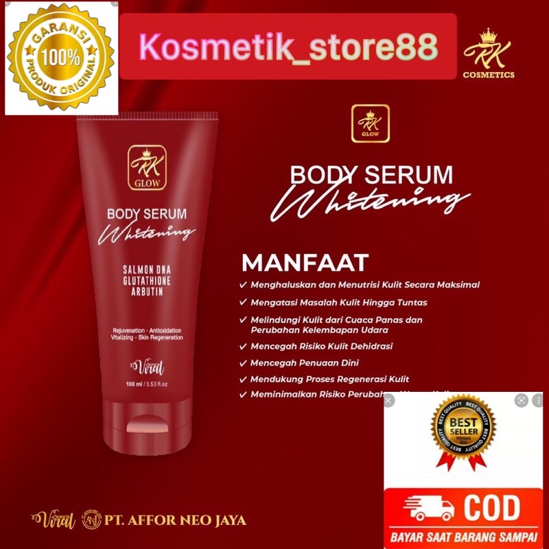 BODY SERUM WHITENING DARI RK GLOW