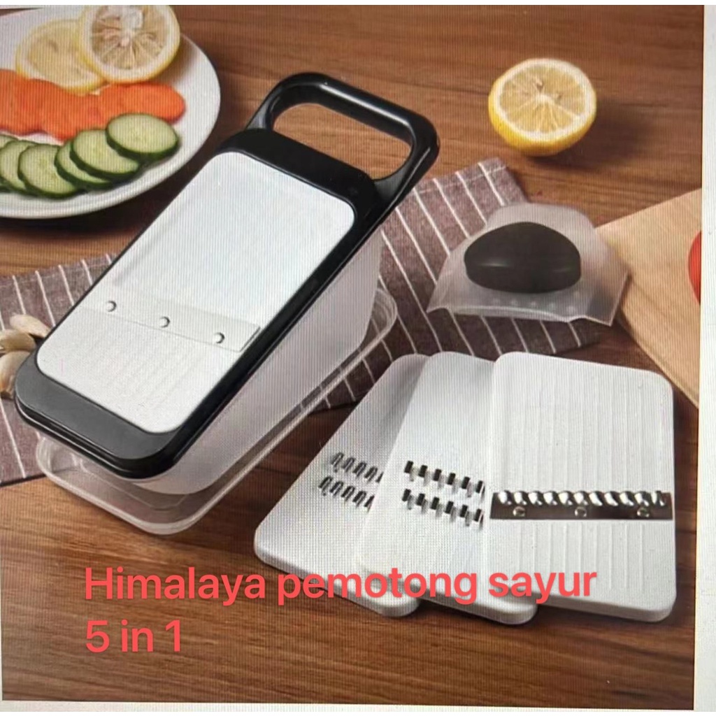 SHENAR , HIMALAYA CUTTER 5IN1  PEMOTONG SATUR  MULTIFUNGSI PATUTAN SERUTAN BUAH SAYUR   MANDOLINE UNIK VIRA ALAT POTONG PISAU  SERUT - BISA COD