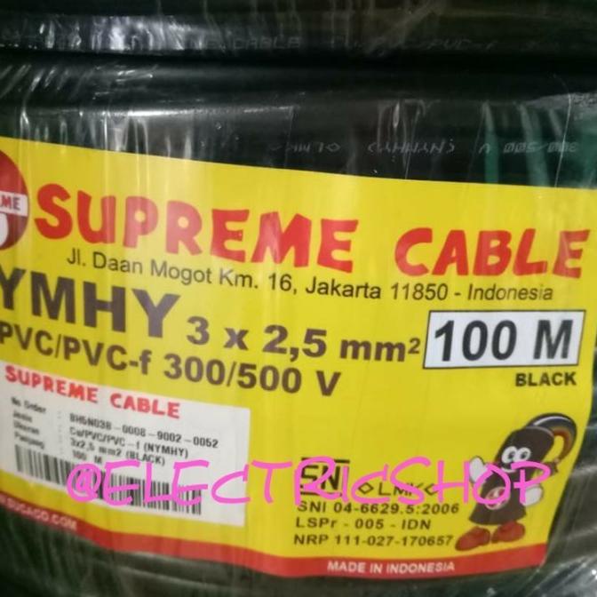 Nyyhy 3X2,5 Mm Supreme / Kabel Serabut 3X2.5 / Nyyhy 3 X 2.5 Mm Sp