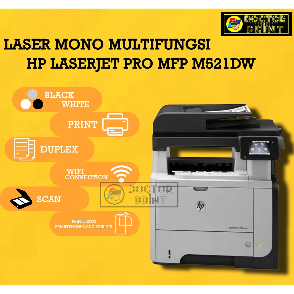 Jual Printer HP Laserjet Pro MFP M521dw Indonesia