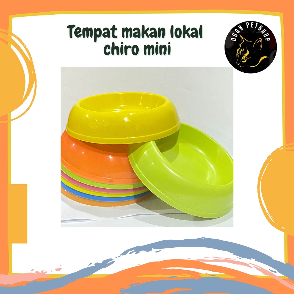 Tempat Makan lokal Single Mini Chiro type 3 untuk Puppy | Kitten