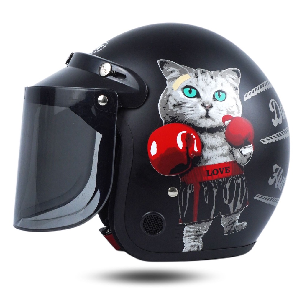 Helm Bogo Dewasa Pria Wanita Boxing Cat SNI Terbaru