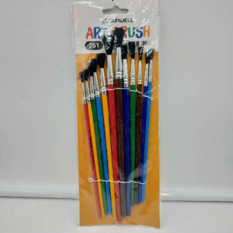 

Kuas Cat / Art Brush SUNWELL Set (12pcs)