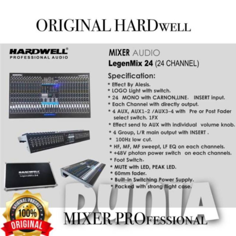 Mixer Audio HARDWELL LegenMix 24 Original 24 Channel