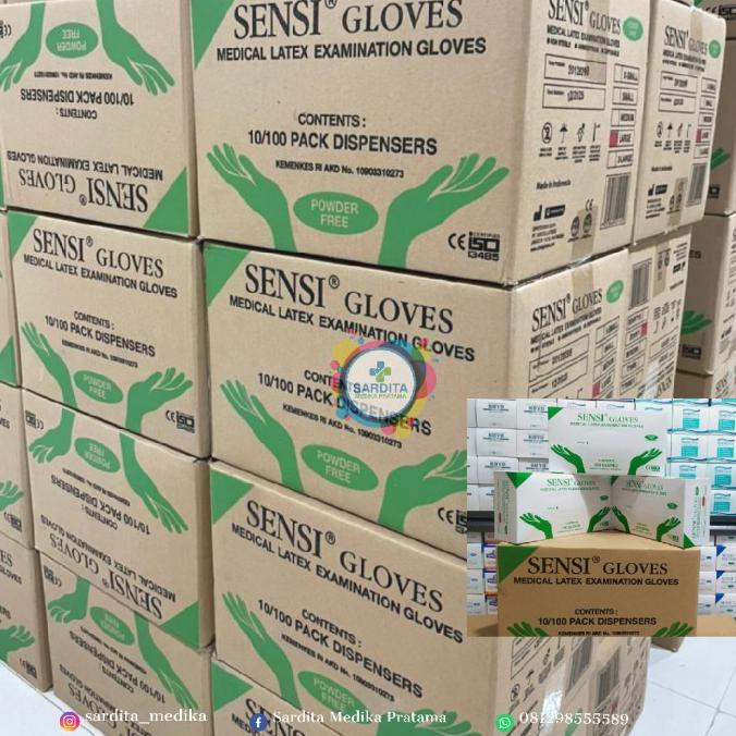 Sensi Gloves Latex Non Powder /Sarung Tangan Sensi non powder