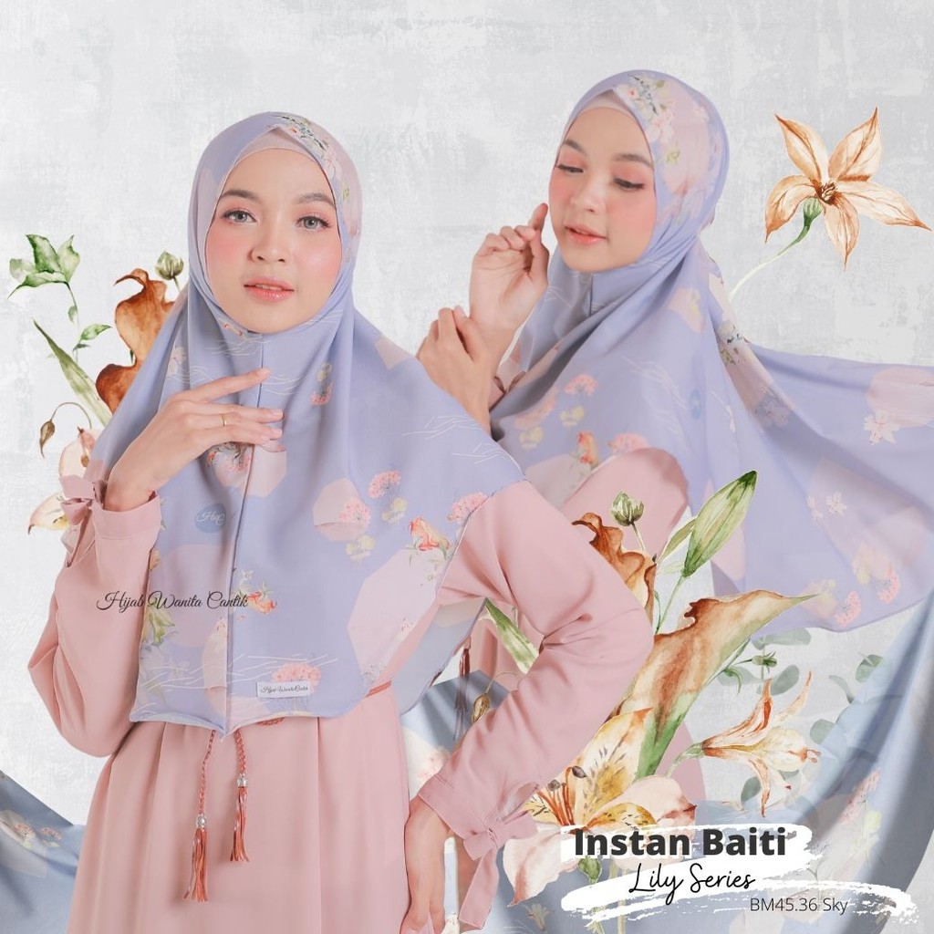 Hijabwanitacantik - Instan Baiti Lily | Hijab Instan | Jilbab Instan-Sky
