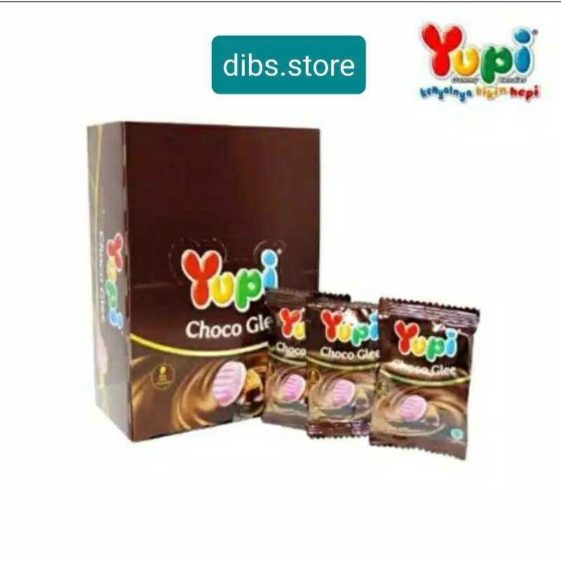 

Yupi Choco Glee Permen Jelly isi Coklat Box isi 24 pcs