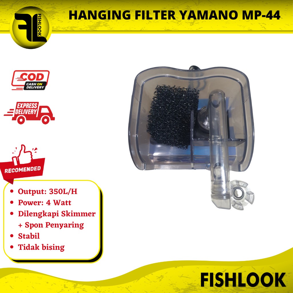 Hanging Filter Gantung Aquarium Aquascape Hang On Yamano MP 44 Skimmer