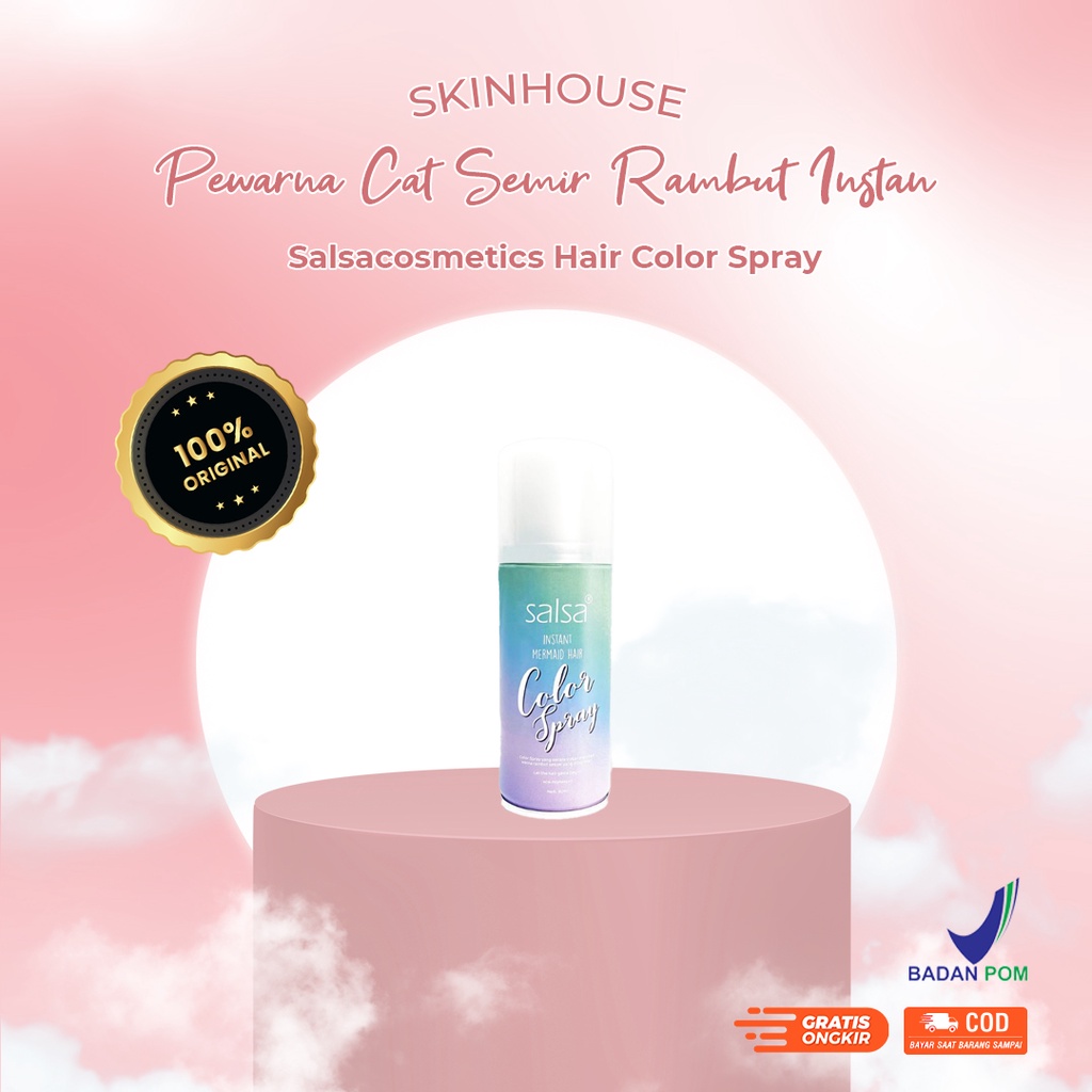 SKINHOUSEID Salsa Hair Color Spray Pewarna Cat Semir Rambut Instan Semprot Termurah