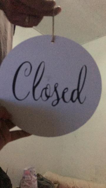 Sign Pintu Toko Open Close