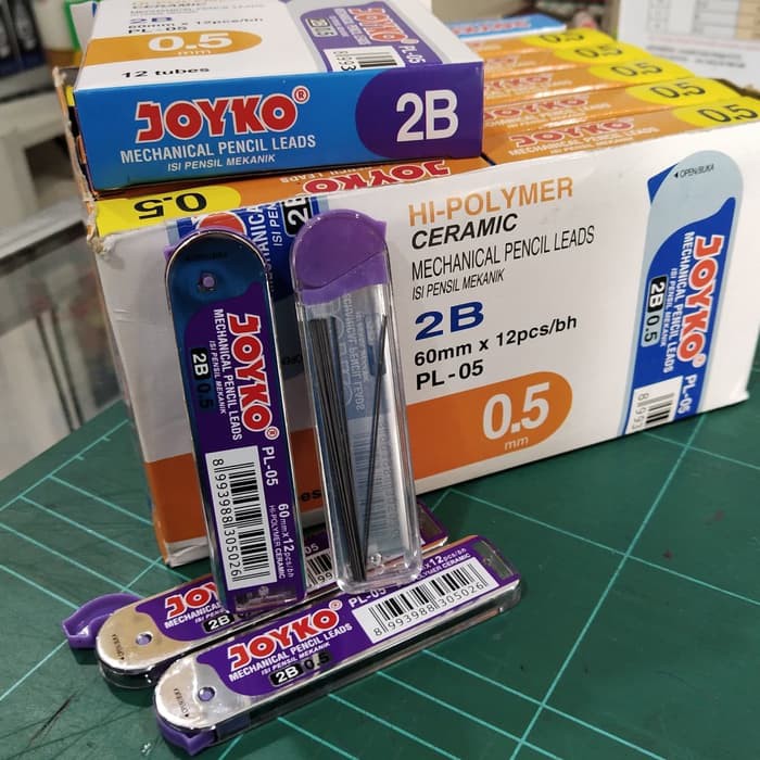 

Refill Pensil Mekanik 2B 0.5 Joyko / Isi Pensil Mekanik 2B 0.5 Joyko