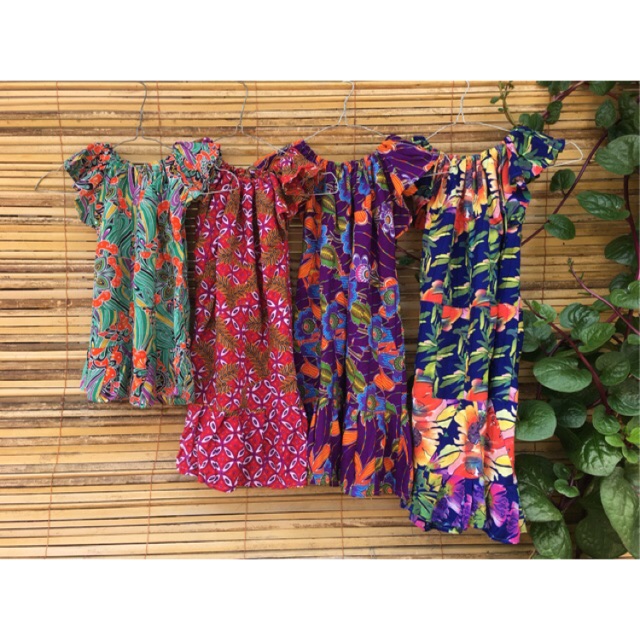  Baju  Harian Daster  Batik  Anak Murah Perca Kencana Ungu 