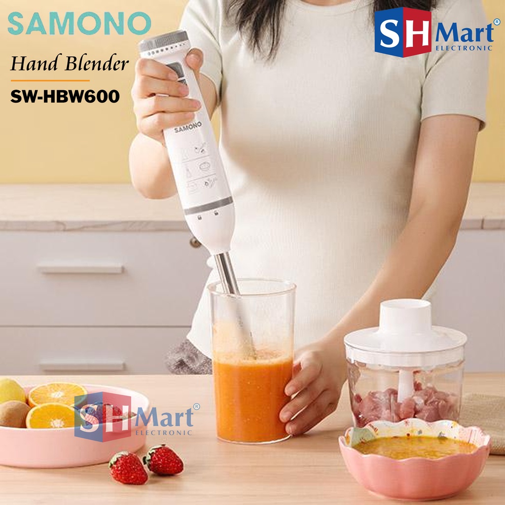 HAND BLENDER MULTIFUNGSI STAINLESS STEEL SW-HBW600 SAMONO