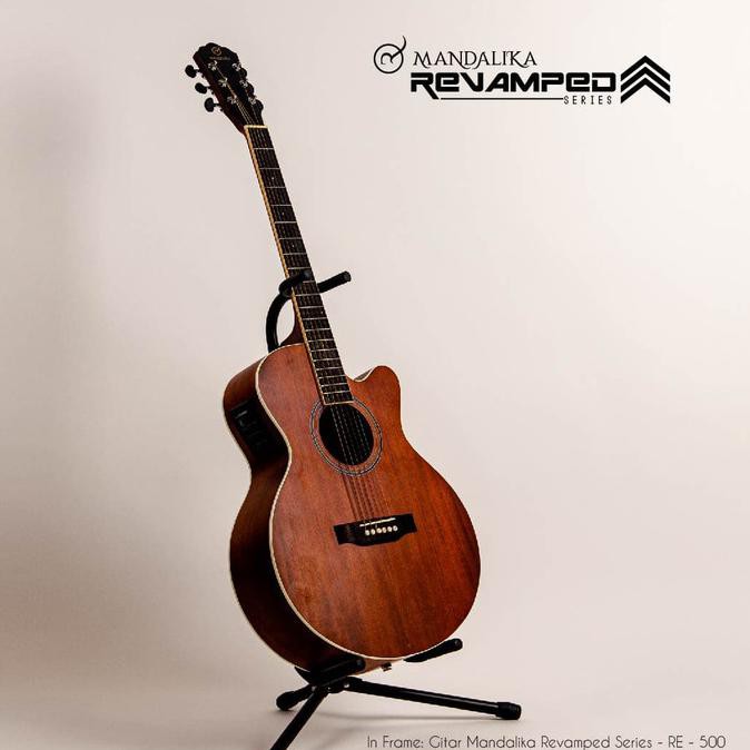 Gitar Akustik Elektrik Mandalika Revamped Re-500 Fishman Presys+Tuner