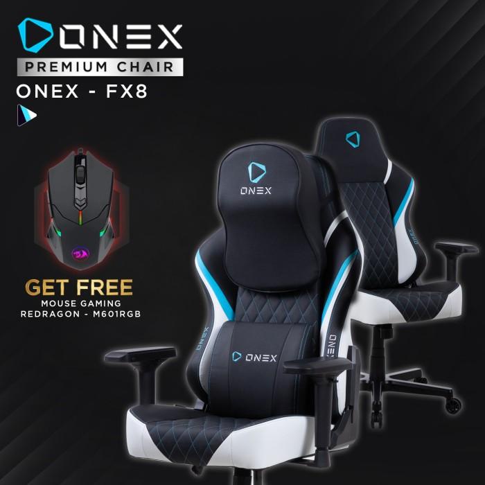 Jual Kursi Onex Fx Premium Quality Gaming Chair Kursi Black White Blue Shopee Indonesia