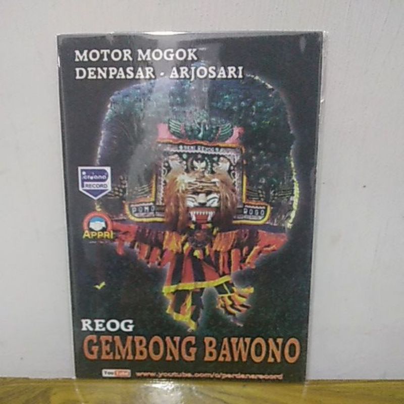 Vcd kesenian Reog Gembong Bawono