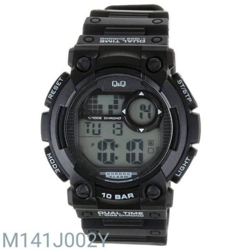 Jam Tangan Pria Q&amp;Q QnQ QQ M141 M141J Digital Original Water Resist